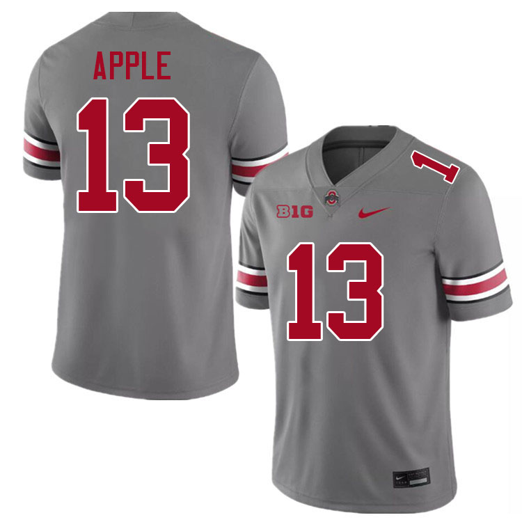 Eli Apple Ohio State Buckeyes Jersey College Football Uniforms-Grey